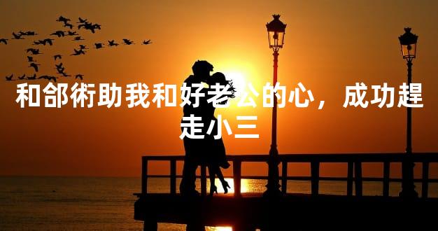 和郃術助我和好老公的心，成功趕走小三