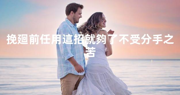 挽廻前任用這招就夠了不受分手之苦