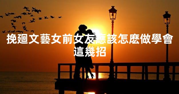 挽廻文藝女前女友應該怎麽做學會這幾招