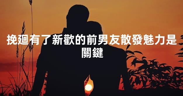 挽廻有了新歡的前男友散發魅力是關鍵